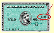 AMEX CVV Code